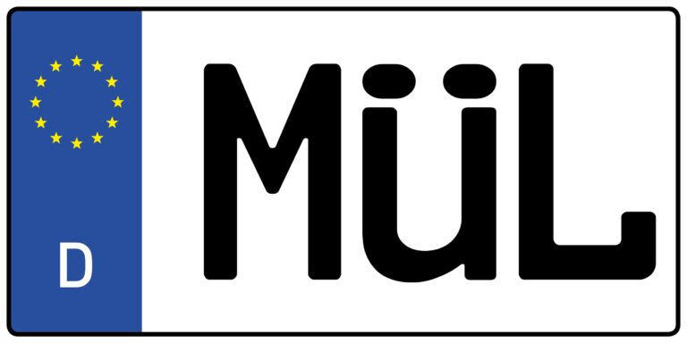 Wofür steht das Auto-Kennzeichen MÜL?
