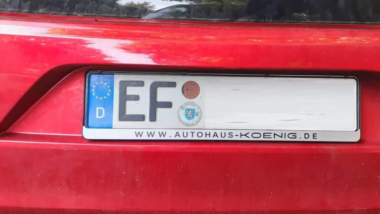 Kennzeichen EF