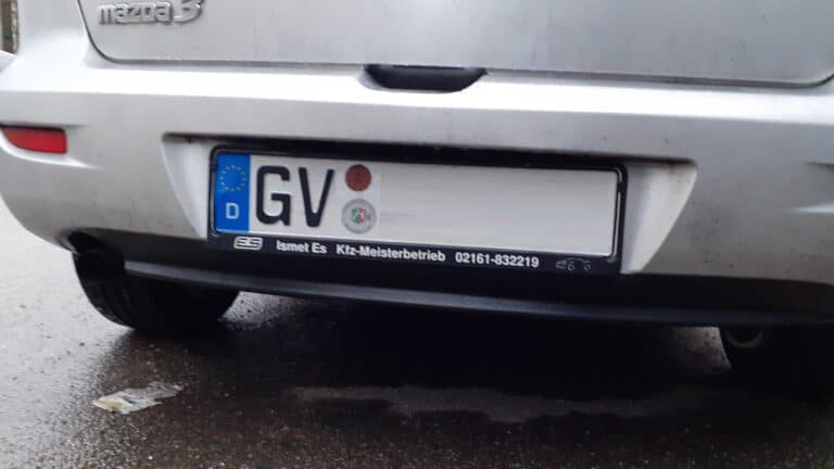 Kennzeichen GV