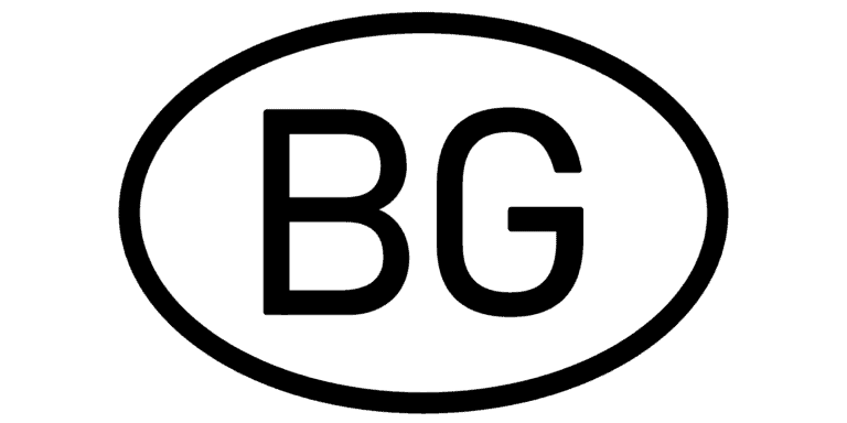 Länderkennzeichen BG