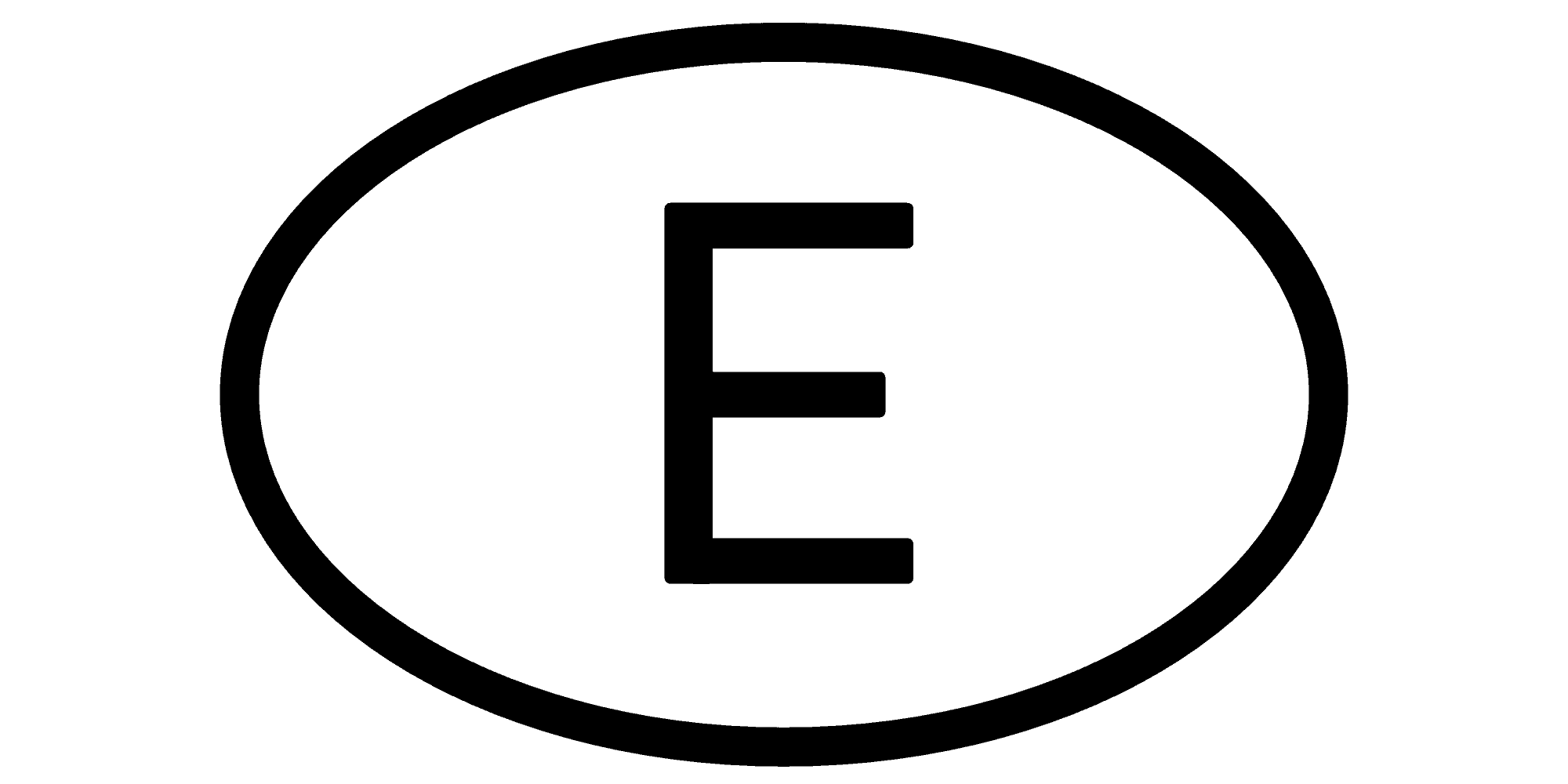 Länderkennzeichen E