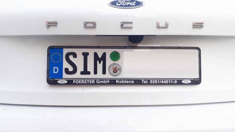 Kennzeichen SIM