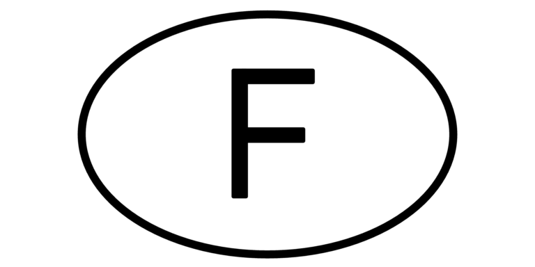 Länderkennzeichen F