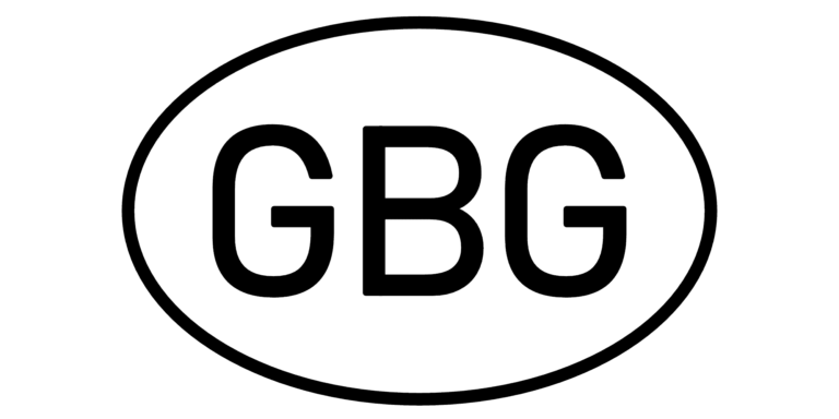 Länderkennzeichen GBG