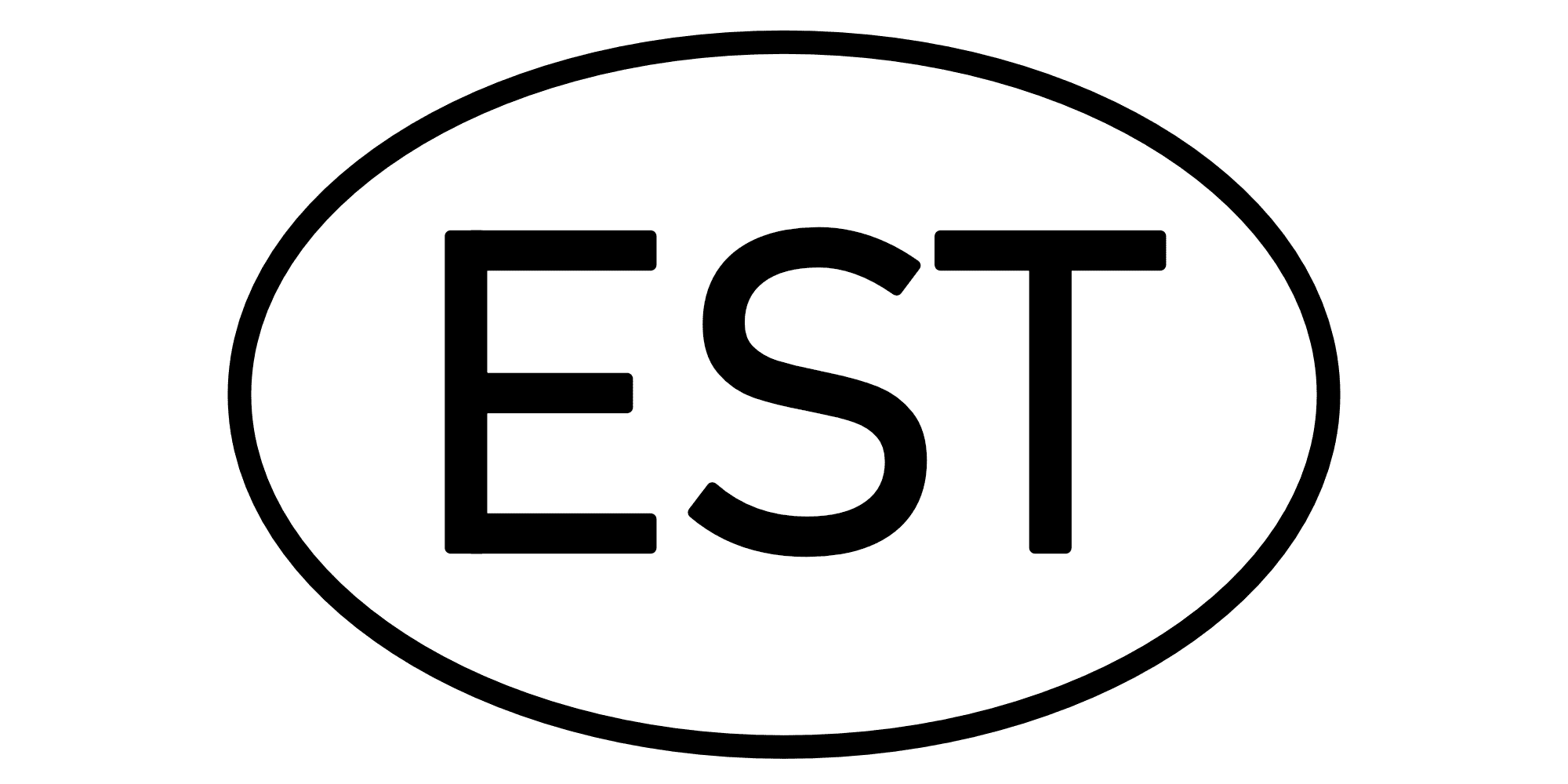 Länderkennzeichen EST